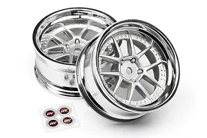 HPI 1.9" (6mm Off-Set) DY-Champion Chrome/Silver Rims 2Pcs image 8187