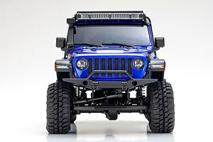 Kyosho Mini-Z Jeep Wrangler Unlimited Rubicon RC Rock Crawler 4WD RTR - Metallic Ocean Blue image 81866