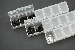 Koswork 7 Compartments Parts Box 165x34x25mm (3 sets) image 81973