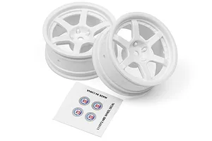 HPI 1.9" (6mm Off-Set) HRE C106 White Rims 2Pcs image 8206