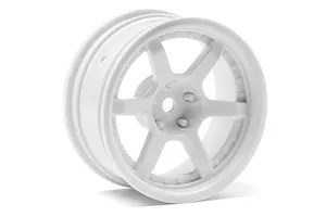 HPI 1.9" (6mm Off-Set) HRE C106 White Rims 2Pcs image 8207