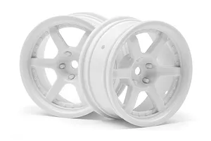 HPI 1.9" (6mm Off-Set) HRE C106 White Rims 2Pcs image 8208
