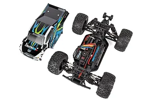 Team Associated Reflex 14MT RC Monster Truck Electric Brushless 4WD 1/14 Scale RTR - Blue/Green image 82075