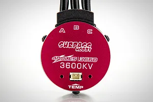 Surpass Rocket V2 Supersonic 3600Kv Brushless Motor w/ 80A ESC Combo image 82167