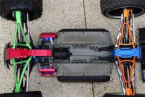 GPM Blue Aluminium Complete Suspension Arm Set image 4