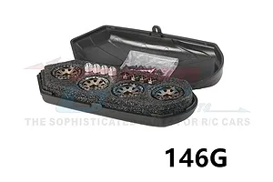 GPM 1.0" Silver Aluminium Beadlock Rims 4Pcs image 82303