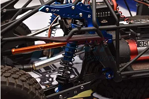 GPM Blue Aluminium 122mm Rear Adjustable Shocks 2Pcs image 2