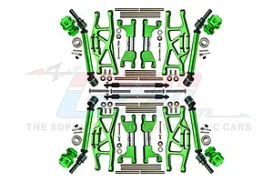 GPM Green Aluminium Complete CVD Driveshaft & Suspension Upgrade Kit image 82361