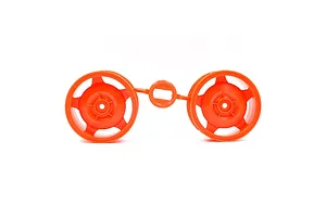Tamiya 2.2" Orange Front Rims 2Pcs image 82420