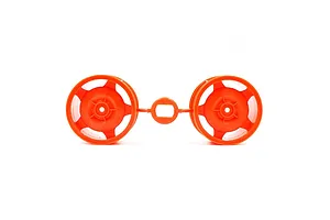 Tamiya 2.2" Orange Rear Rims 2Pcs image 82422