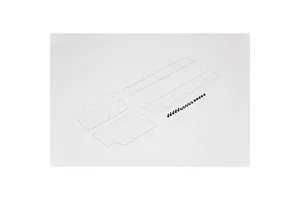 ARRMA 1/8 Vendetta Unpainted Body Shell - Clear image 82537