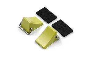 Yeah Racing Yellow Alloy Anti-Skid Tyre Stoppers 2Pcs