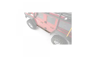 Yeah Racing Silver Stainless Steel Diamond Plate Rock Rails 2Pcs image 82720