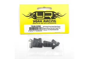 Yeah Racing Black Hood Vents, Door & Bonnet Hinge Set image 82739