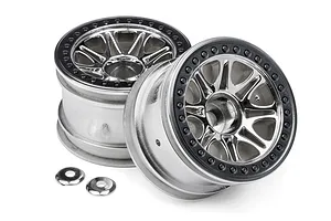 HPI 2.2" Split 8 Chrome Rims 2Pcs image 8278