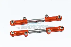 GPM Orange Aluminium Front Upper Adjustable Turnbuckles 2Pcs