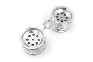 Tamiya 2.1" Wild One Rear Metal Plated Rims 2Pcs image 83033
