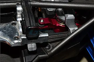 GPM Grey Aluminium Steering Bellcrank/Drag Link Assembly w/ Servo Saver image 83153