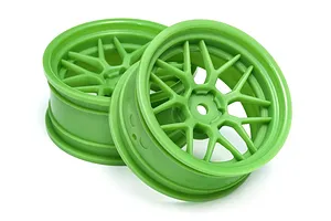 HPI 2.0" Green Tech 7 (+6mm Offset) Rims 2Pcs image 83425