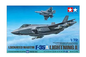 Tamiya 1/72 Lockheed Martin F-35A Lightning II Jet Fighter Scaled Plastic Model Kit image 83643
