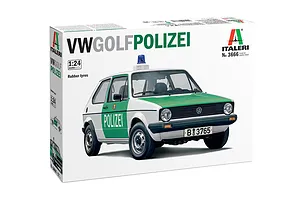 Italeri 1/24 1978 VW Golf Polizei Scaled Plastic Model Kit image 83660