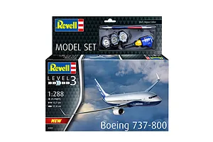 Revell 1/288 Boeing 737-800 Scaled Plastic Model Starter Kit image 83671