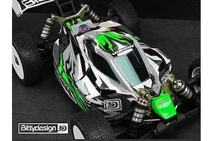 Bittydesign 1/8 Vision MP10E Unpainted Body Shell - Clear image 83692