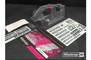 Bittydesign 1/8 Vision RC8B3 Unpainted Body Shell - Clear image 83694