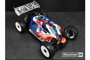 Bittydesign 1/8 Vision RC8B3 Unpainted Body Shell - Clear image 83697