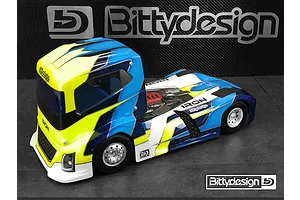 Bittydesign 1/10 Iron Truck Unpainted Body Shell - Clear image 83702