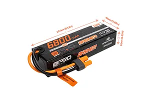 Spektrum G2 Pro Basher 11.1V 6800mAh 120C Hard Case LiPo Battery image 83849