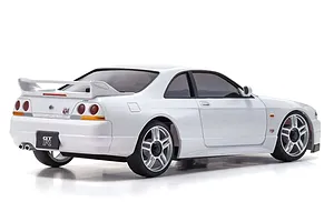 Kyosho Mini-Z Nissan Skyline GT-R V.Spec (R33) RC Drift Car Electric AWD RTR with LED/Gyro Unit - White image 83910
