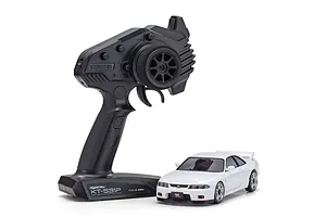 Kyosho Mini-Z Nissan Skyline GT-R V.Spec (R33) RC Drift Car Electric AWD RTR with LED/Gyro Unit - White image 83913