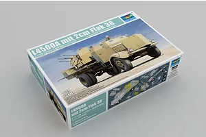 Trumpeter 1/35 L4500A Armoured vehicle w/ 2cm Flak38 AA Gun Model Kit image 84099