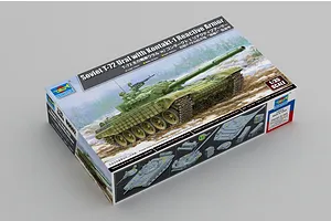 Trumpeter 1/35 Soviet T-72 Ural Tank w/ Kontakt-1 Reactive Armour Model Kit image 84102