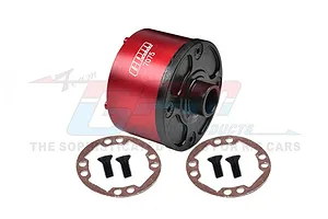 GPM Aluminium & Carbon Steel Front/Rear Differential Case - Red image 84110