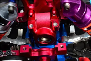 GPM Blue Aluminium Rear Gearbox Mount image 2