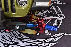 GPM Blue Aluminium 17mm (+20mm) Wheel Hex Adapters Set image 84258