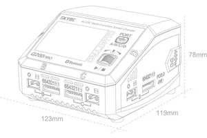 SkyRC Q200 Neo Quattro AC/DC (200/400W) Quad Port Smart Charger image 84316