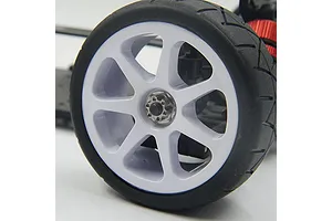 Yeah Racing Silver Titanium 4mm Flanged Serrated Nuts - Type A 4Pcs image 84628