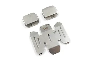 Yeah Racing Stainless Steel Skid Plate Set