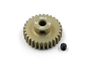 Yeah Racing Hard Coated Aluminium 29T 0.6Mod Pinion Gear image 84693