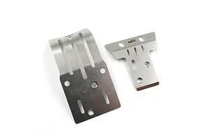 Yeah Racing Front & Rear Stainless Steel Skid Plates 2Pcs image 84699
