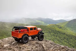 Axial SCX24 Dodge Power Wagon RC Rock Crawler Electric 4WD 1/24 Scale RTR - Orange image 84777