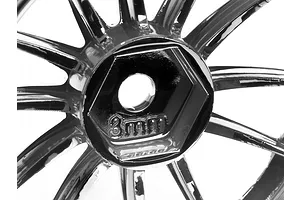 HPI 1.9" (3mm Off-Set) RS4 Sport 3 Work XSA 02C Chrome/Gold Rims 2Pcs image 8481