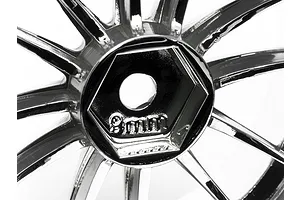 HPI 1.9" (9mm Off-Set) Work XSA 02C Chrome /Gold Rims 2Pcs image 8489