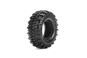 Louise 1.0" CR-Champ Super Soft Crawler Tyres on Black Rims - Glued Wheels 2Pcs image 84909