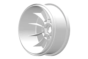 GRP 1/6 BU-Big White Dish Rims 2Pcs image 85027