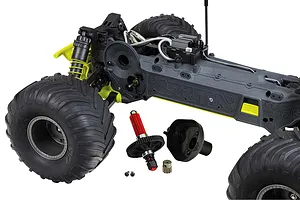 ARRMA Gorgon 4X2 Mega 550 RC Monster Truck Electric 2WD 1/10 Scale RTR - Yellow image 85312