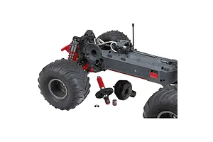 ARRMA Gorgon 4X2 Mega 550 RC Monster Truck Electric 2WD 1/10 Scale RTR - Red image 85330